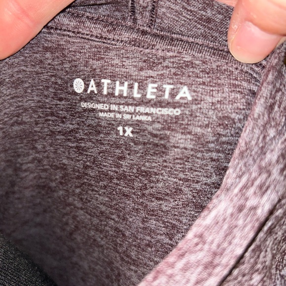 Athleta Burgundy/brown Pullover Hoodie - Picture 7 of 7